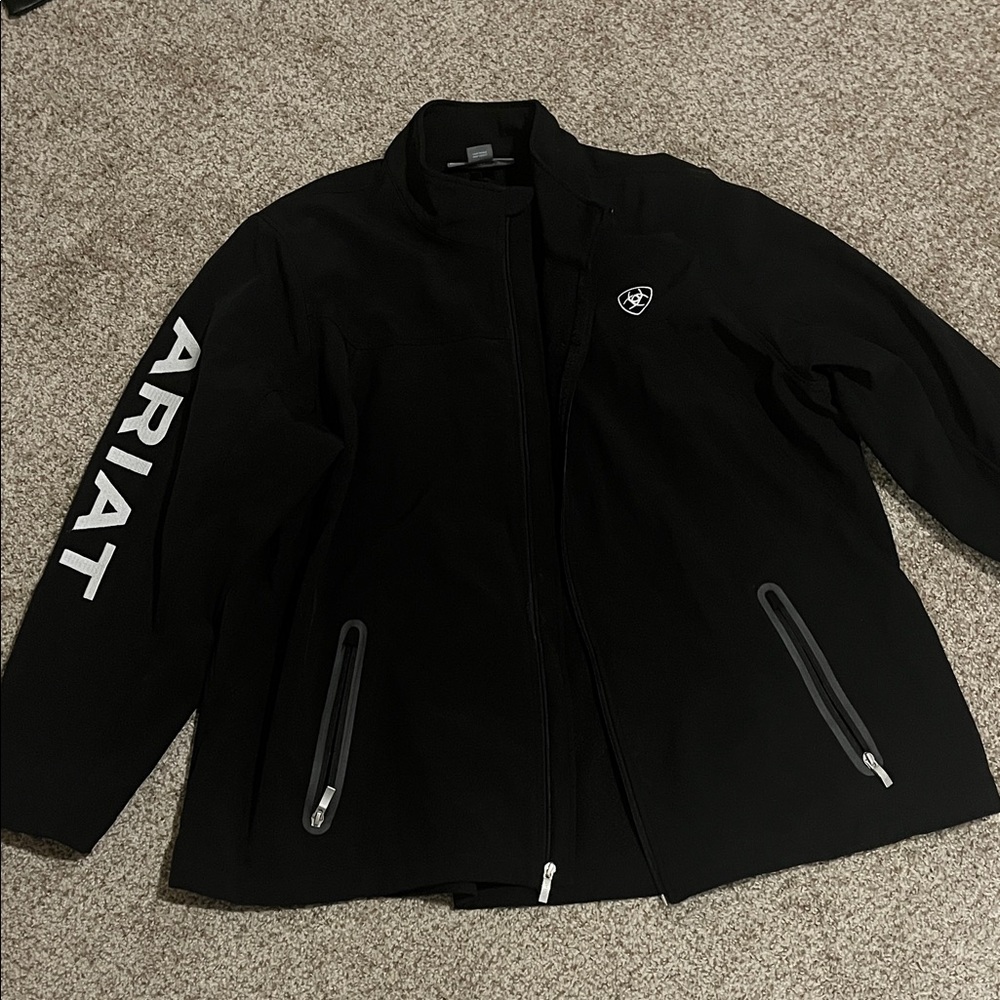 Ariat Men's Black Performance Jacket with White Accents